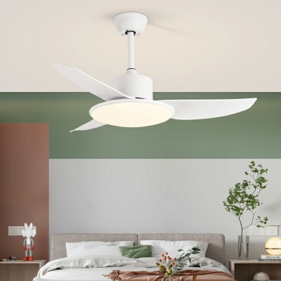1-Light Pendant Lighting Fixtures Contemporary Style Fan Shape Metal Remote Control Stepless Dimming Hanging Light Kit