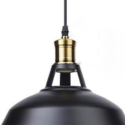 1-Light Pendant Lighting Industrial Style Cone Shape Metal Hanging Ceiling Lights