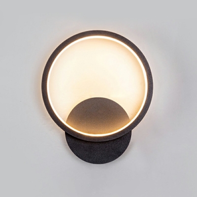 1-Light Sconce Lights Simple Style Geometric Shape Metal Wall Mounted Light Fixture