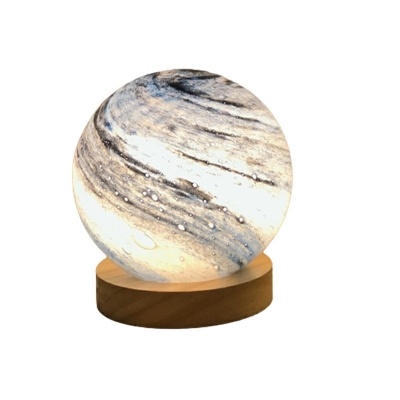 Contemporary Global Glass Table Lamps Bedside Reading and Bedroom Lamps