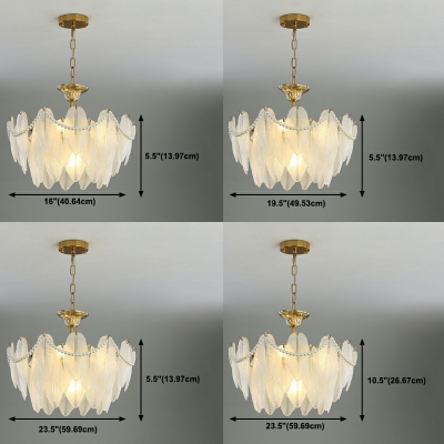 Metal Chandelier Lighting Fixture Modern Minimalism Suspension Light for Living Room