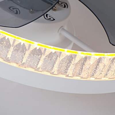 Modern Style Loop Flush Ceiling Lights Metal 1-Light Flush Light Fixtures in Gold