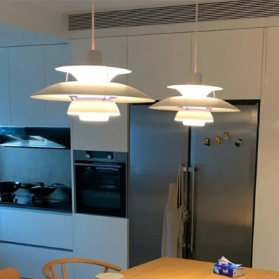 Nordic Three-Shade Hanging Pendant Lights Metallic Down Lighting Pendant