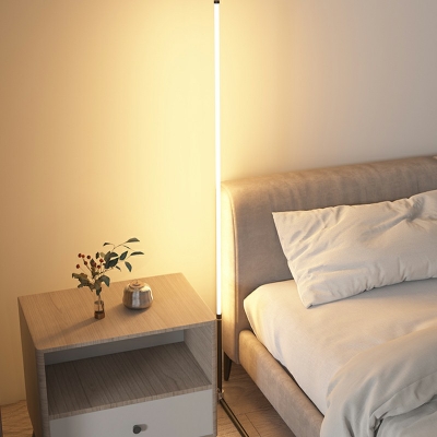 1-Light Floor Standing Lamps Minimalism Style Geometric Shape Metal Stand Up Lamps