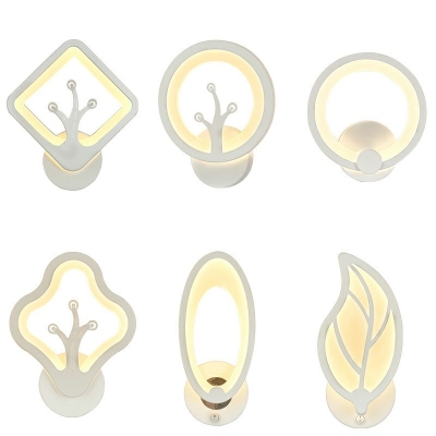 1-Light Sconce Lights Modernist Style Geometric Shape Metal Wall Lighting Fixtures