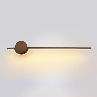 Contemporary Linear Wall Sconces Wood Wall Sconce Lighting for Bedroom