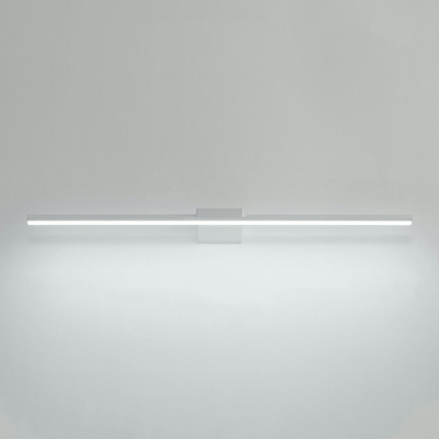 Contemporary Rectangle Vanity Light Fixture Metal LED Light For Bathroom