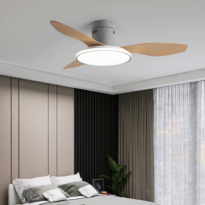 Contemporary Acrylic Ceiling Fan Light for Living Room and Bedroom