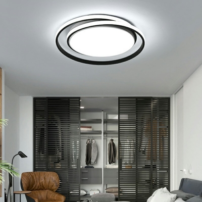 Flush Mount Ceiling Lighting Fixture Modern Style Acrylic Flushmount Lighting for Living Room
