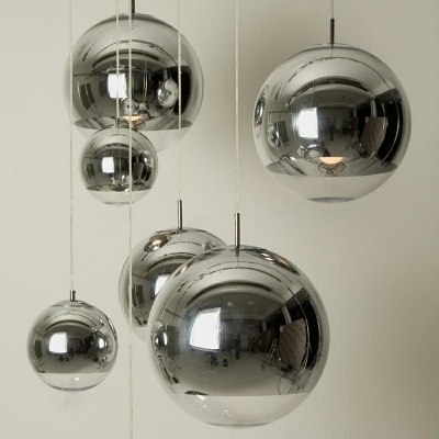 Metal Globe Hanging Pendant Lights Modern Minimalism Ceiling Pendant Light for Living Room