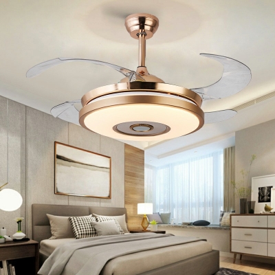 Modern Ceiling Fans Metal Minimalism Chandelier Light Fixture for Living Room
