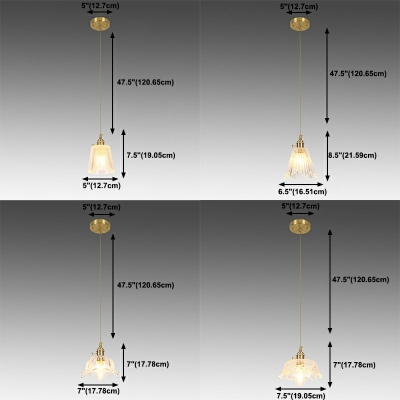 1-Light Hanging Ceiling Lights Modern Style Geometric Shape Metal Pendant Lighting