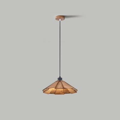 1-Light Pendant Lighting Minimalist Style Cone Shape Metal Hanging Ceiling Lights
