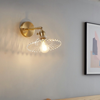 1-Light Sconce Lights Industrial Style Geometric Shape Metal Wall Mounted Light Fixture