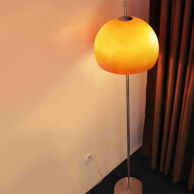2-Light Floor Standing Lamps Minimalist Style Dome Shape Metal Stand Up Lamps