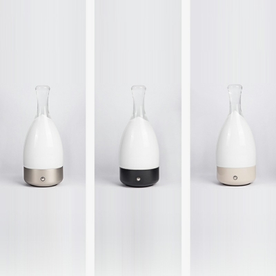 Contemporary Bottle Night Table Lamps 1 Light Glass Desk Lamp