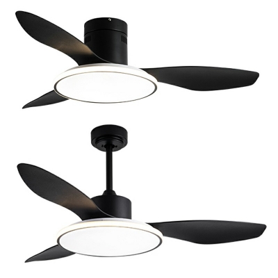 Contemporary Ceiling Fan Lighting Acrylic Ambient Light Fixtures for Living Room