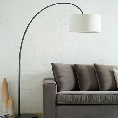 Contemporary Fabric Floor Lamp Single Lighting for Living Room