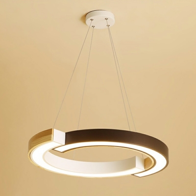 Contemporary Round Chandeliers Wood Chandelier Lighting Fixtures for Living Room
