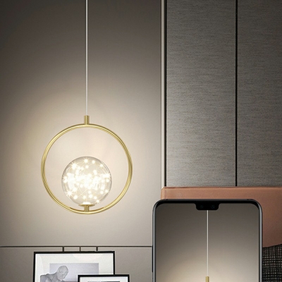 Hanging Ceiling Light LED Modern Minimalist Pendant Light for Bedroom