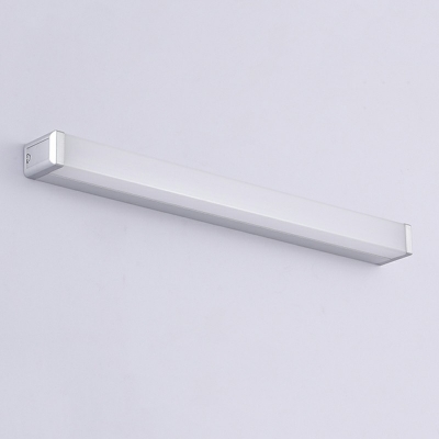 Industrial White Light Linear Vanity Light Fixtures Metal Acrylic Led Vanity Light Strip