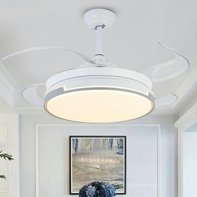Modern Fan Hanging Pendant Lights Minimalism Chandelier Lighting Fixtures for Living Room