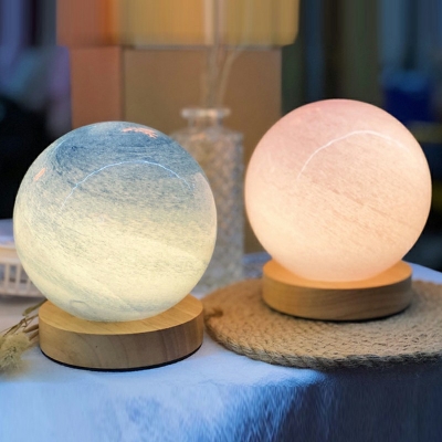 Modern Glass Nights and Lamp Global Bedside Reading and Bedroom Lamps