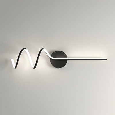 Modern Linear Wall Light Fixture Metal Sconce for Bedroom and Living Room