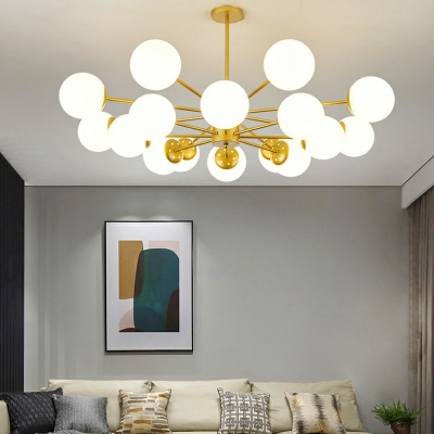 Sphere Chandelier Lights Modern Glass Chandelier Light Fixture for Living Room