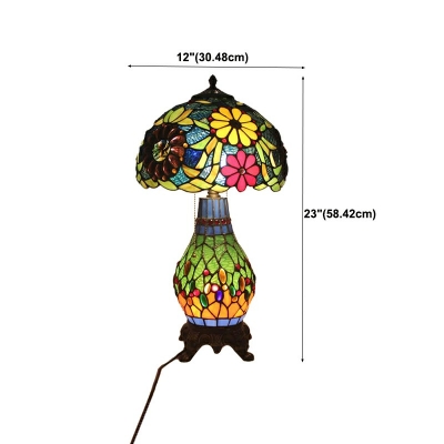Tiffany Stained Glass Table Light for Reading Room and Bedroom