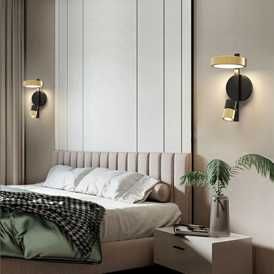 2 Light Spherical Wall Mounted Light Fixture Glass and Metal Wall Sconce Lighting