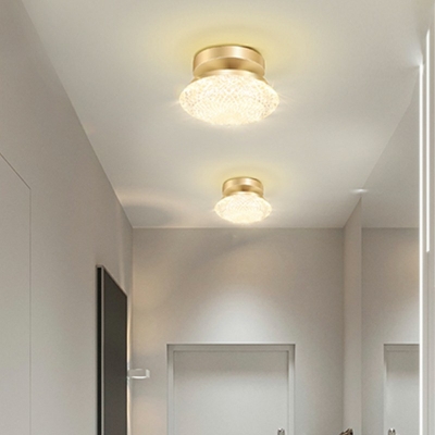 Contemporary Metal Flush Mount Lighting LED Ambient Lighting Indoor