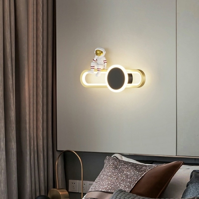 Contemporary Metal Wall Mounted Light Fixture for Bedroom