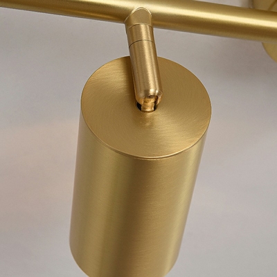Modern Cylinder Semi Flush Mount Metal Rotatable Flush Light for Hallway