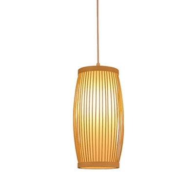 Multi-Shaped Wall Sconce Lights Modern Bamboo 1-Light Wall Sconces in Natural