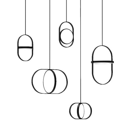 Pendant Lighting Contemporary Style Acrylic Hanging Ceiling Light for Living Room Third Gear
