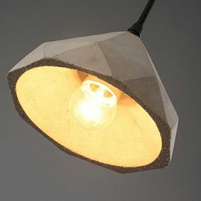 Simplicity Conical Hanging Pendant Lights Concrete Down Lighting Pendant