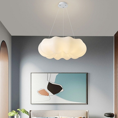 White Hanging Pendant Lights LED Lighting Suspended Lighting Fixtures for Bedroom