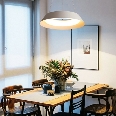 1-Light Hanging Lamps Modernist Style Geometric Shape Metal Chandelier Light Fixture