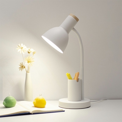 Bubble Table Lamp Modern Style Metal 1-Light Table Light in White