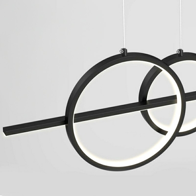 Modern Hanging Island Lights LED Minimalism Chandelier Light Fixture for Living Room