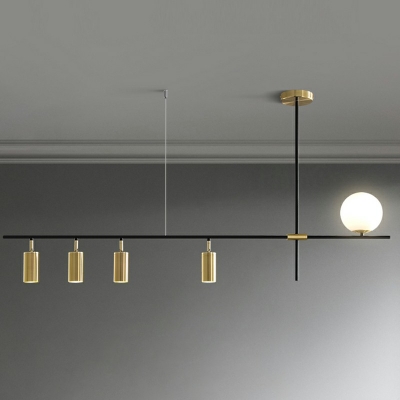 Modern Minimalism Island Chandelier Lights Linear Hanging Ceiling Light for Dinning Room