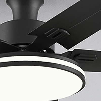 Modern Semi Mount Ceiling Fan Lighting Acrylic Fan Light for Bedroom