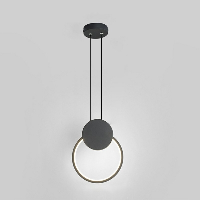 Modern Style Metal Pendant Lighting Geometric 1-Light Pendant Light for Dining Room