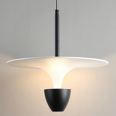Modern Style Pendant Lighting Aluminum 1-Light Pendant Light for Bedroom