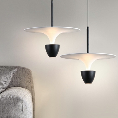Modern Style Pendant Lighting Aluminum 1-Light Pendant Light for Bedroom