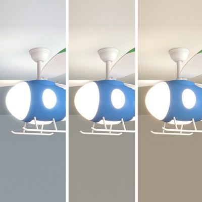 Semi Mount Fan Lighting Modern Style Acrylic Semi Fan Flush Mount Light for Living Room