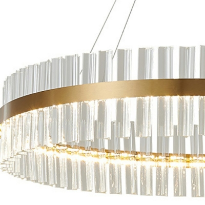 1-Light Chandelier Light Modernist Style Geometric Shape Metal Suspension Lights