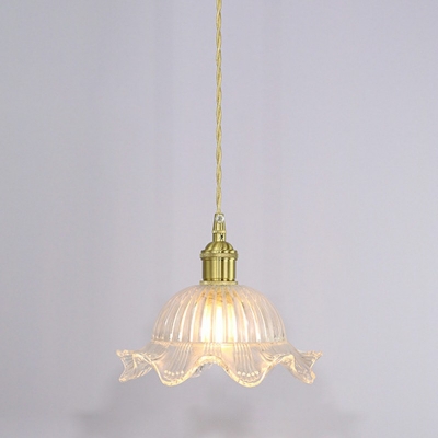 1-Light Pendant Light Fixture Minimalist Style Geometric Shape Metal Hanging Ceiling Lights