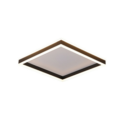 Acrylic Round Square Ceiling Light Contemporary Style Flush Mount Lighting for Bedroom